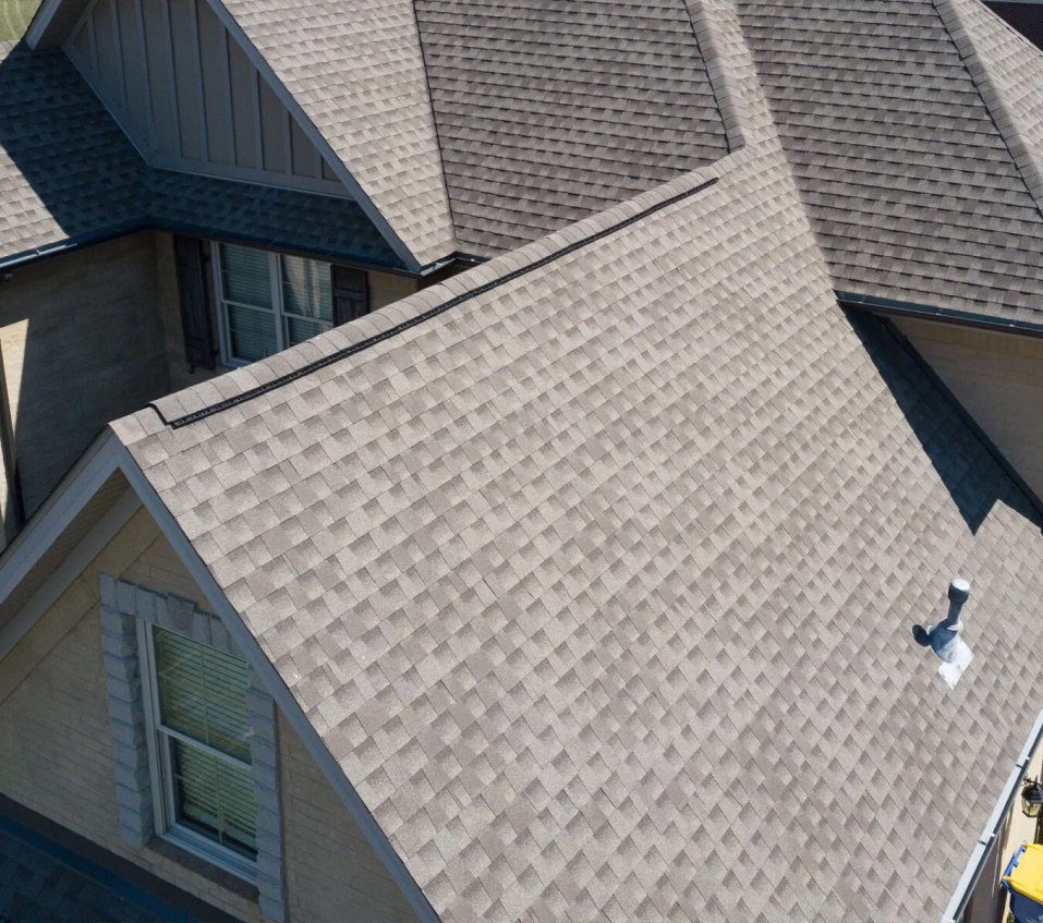 Detail shot of shingles on a Rapid City Roofing Job
