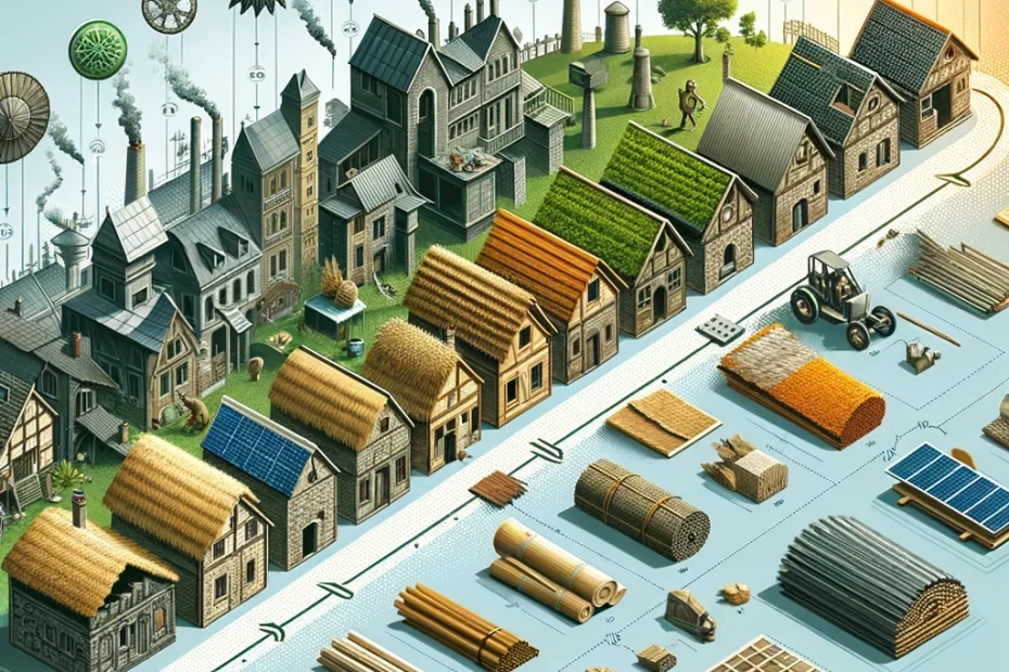 The history of roofing materials