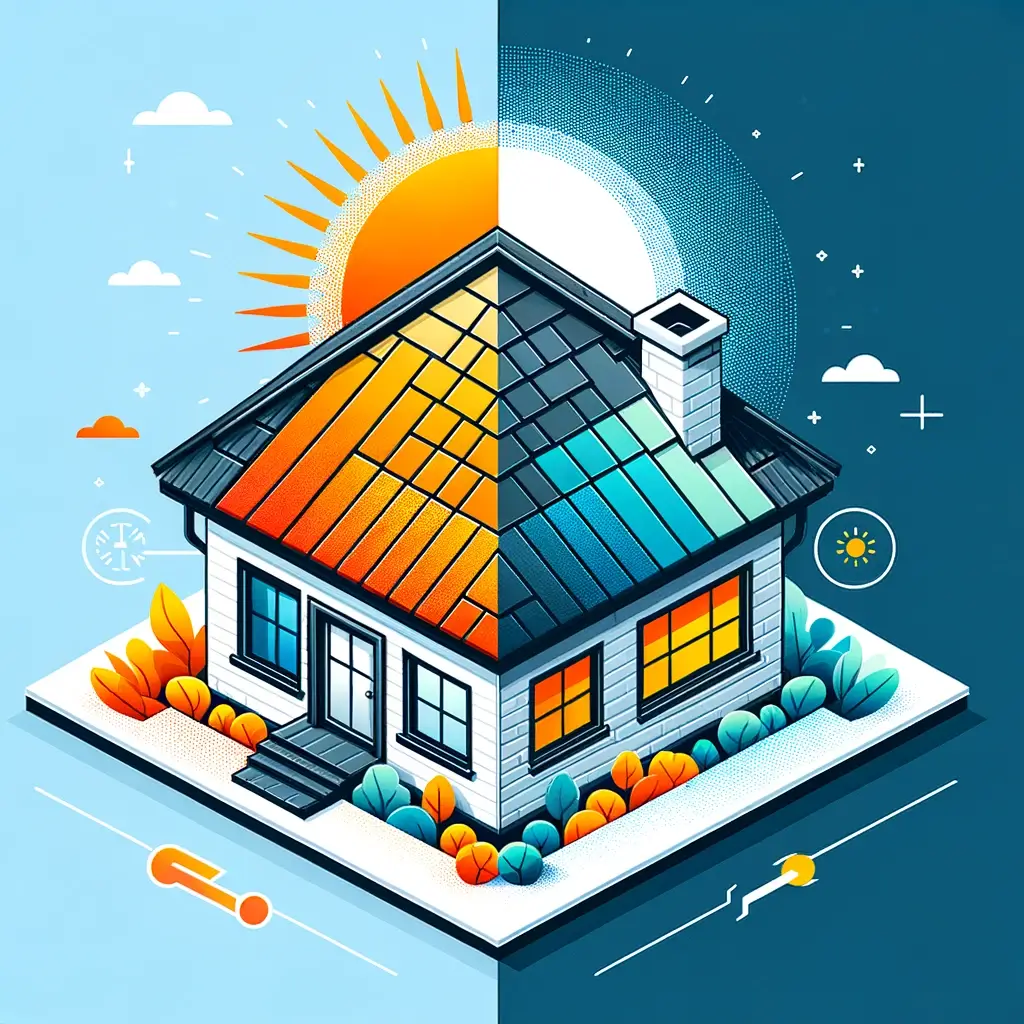 How does roofing color affect home efficiency?