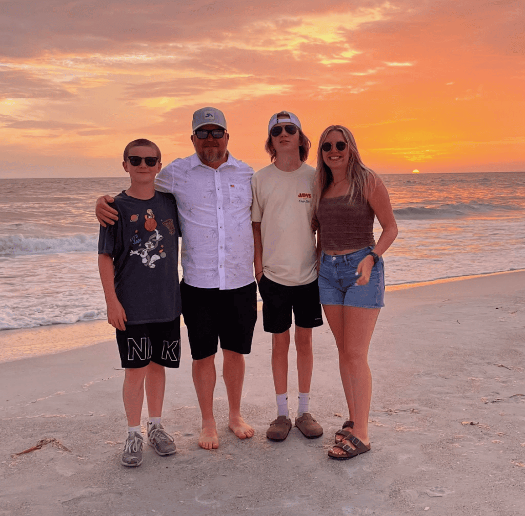 Chad Truax and his family